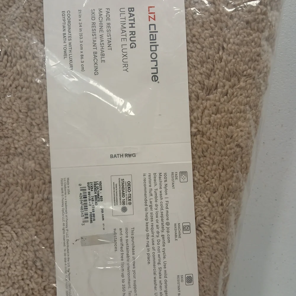 Tan LIZ CLAIBORNE Bath Mat